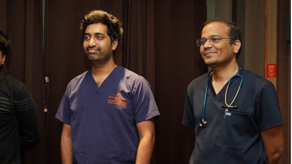 Dr. Raghupathi with patient family
