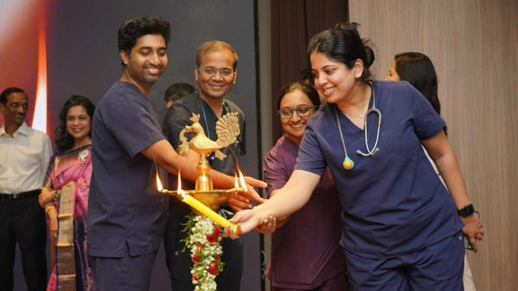 Clinic visit with a child patient