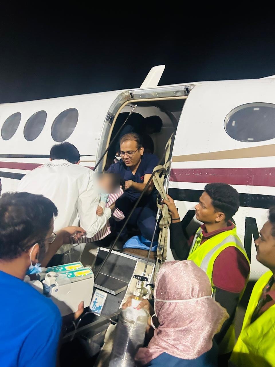 Air Medevac for Myocarditis patient transport